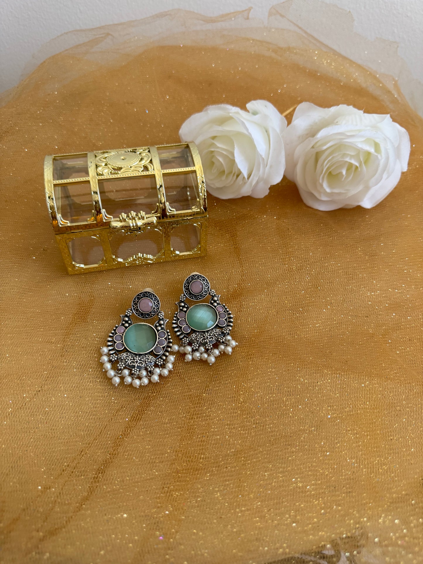 Pastel Green Earring