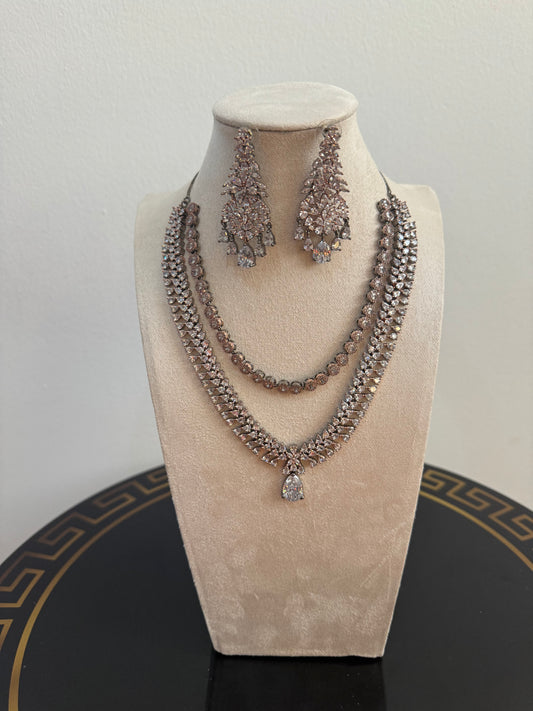 Victorian Rose gold Necklace Set